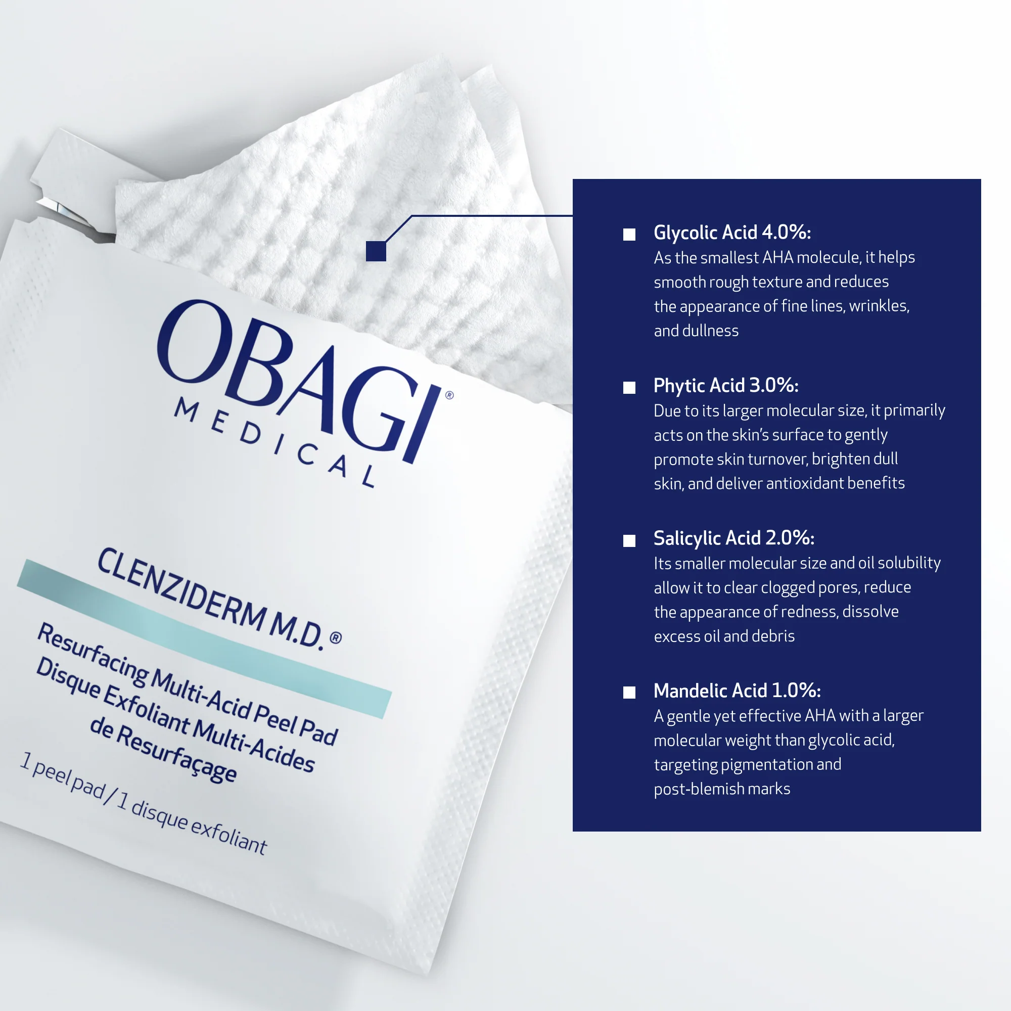 CLENZIDERM M.D. Resurfacing Multi-Acid Peel Pads - Image 2