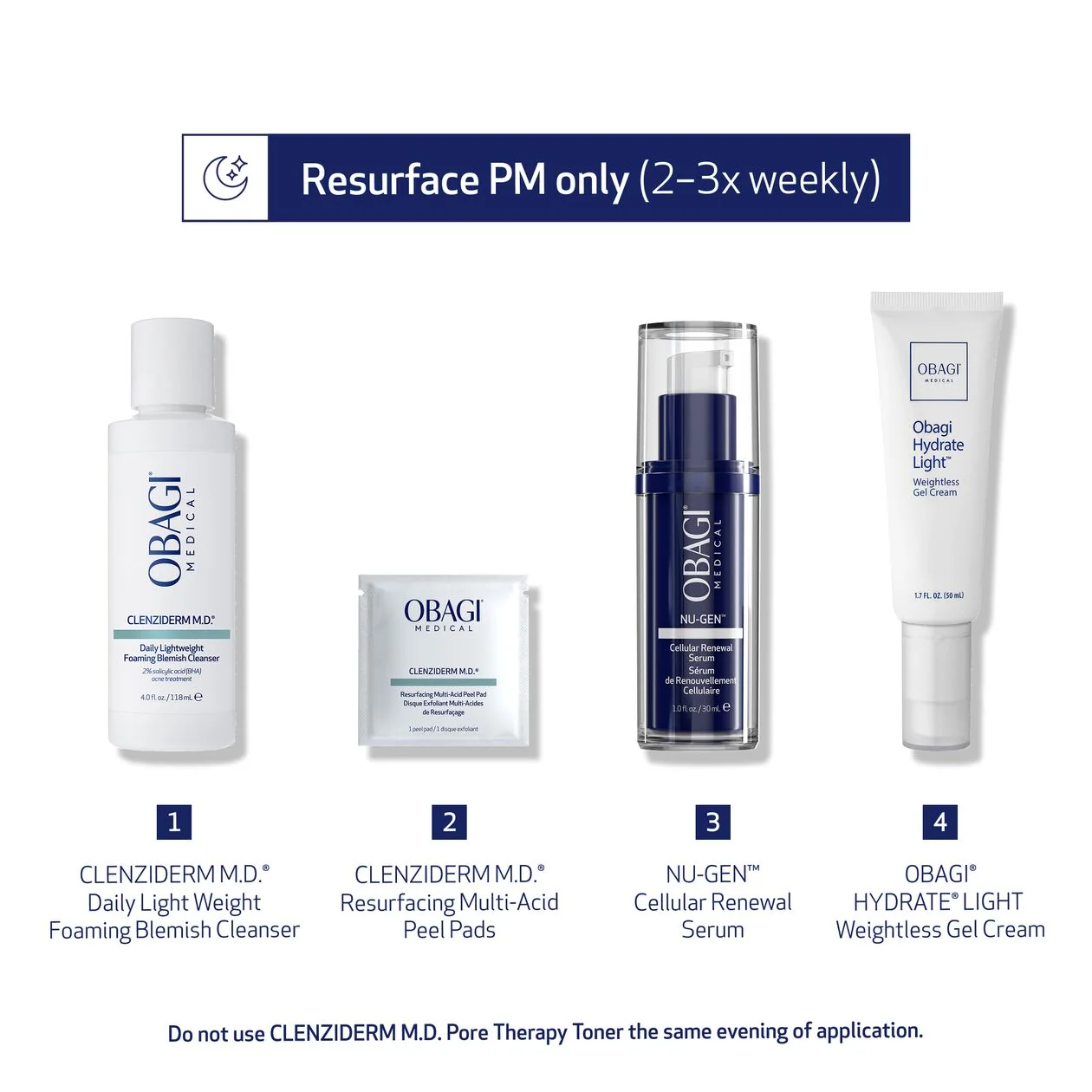 CLENZIDERM M.D. Resurfacing Multi-Acid Peel Pads - Image 4